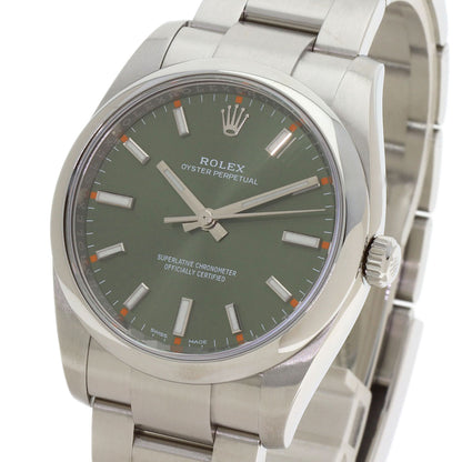 ロレックス 114200 オイスターパーペチュアル オリーブグリーン 腕時計 中古 商品画像4