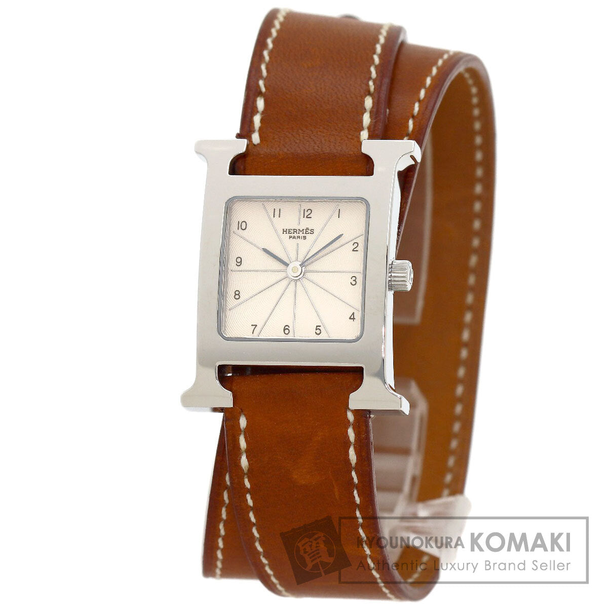 エルメス HH1.210 Hウォッチ ドゥブルトゥール 腕時計 中古 商品画像1