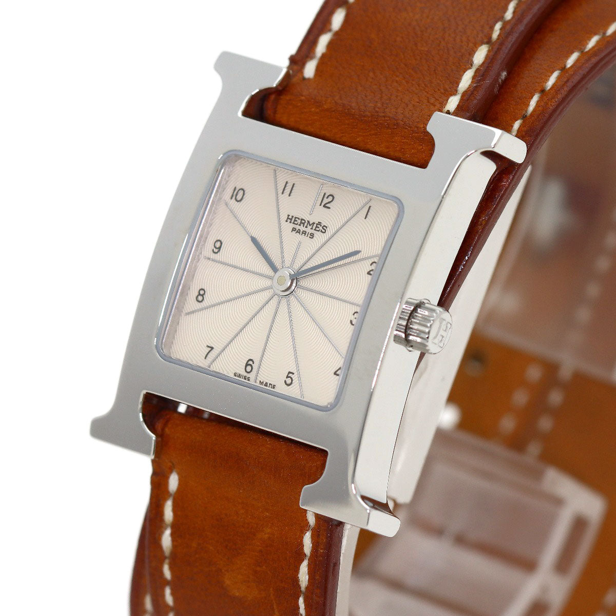 エルメス HH1.210 Hウォッチ ドゥブルトゥール 腕時計 中古 商品画像4