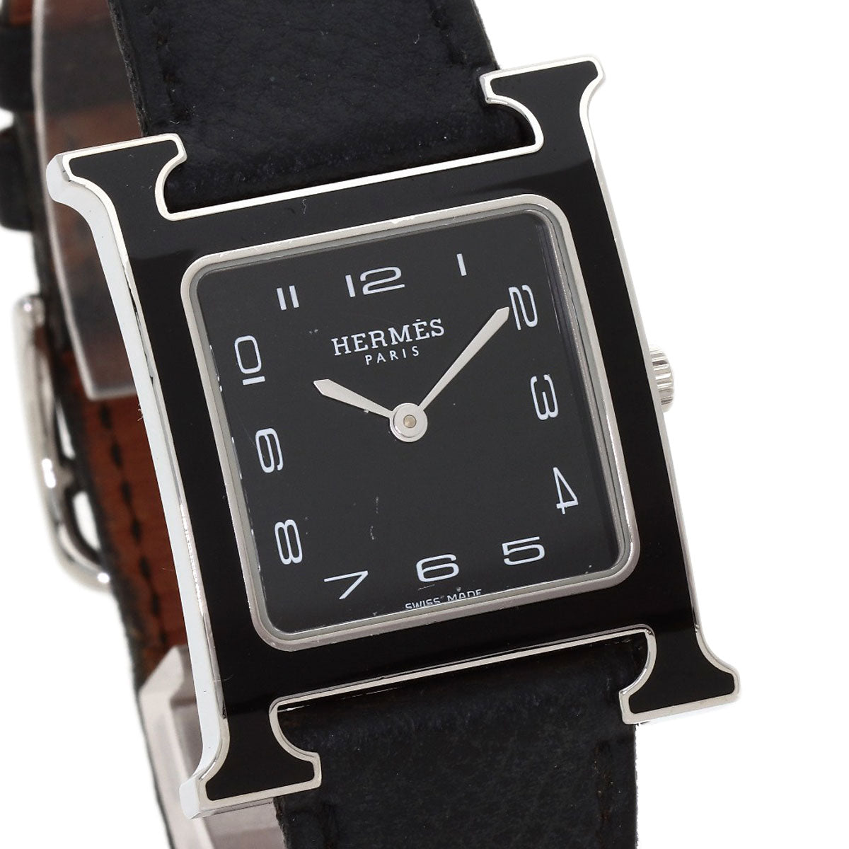 エルメス HH1.521 Hウォッチ ブラックラッカー 腕時計 中古 商品画像5