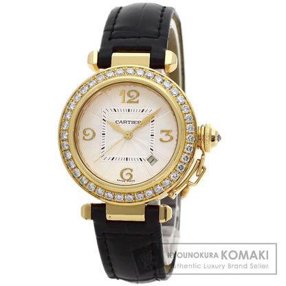カルティエ WJ111551 パシャ 32mm ダイヤモンドベゼル 腕時計 中古 商品画像1