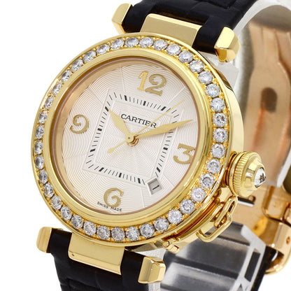 カルティエ WJ111551 パシャ 32mm ダイヤモンドベゼル 腕時計 中古 商品画像4