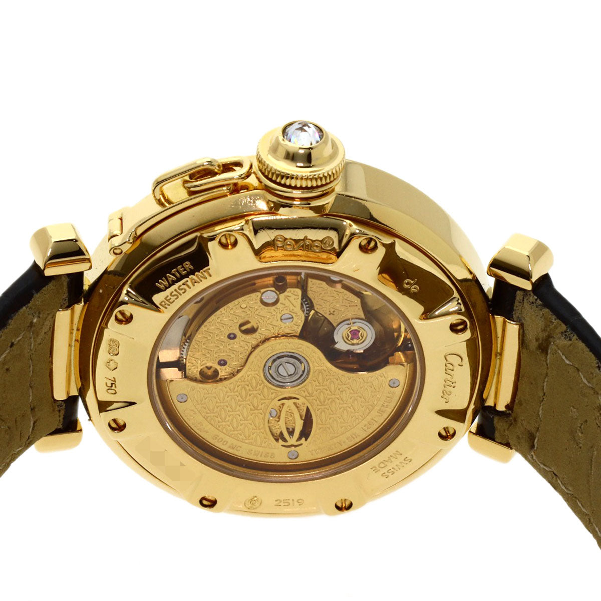 カルティエ WJ111551 パシャ 32mm ダイヤモンドベゼル 腕時計 中古 商品画像7
