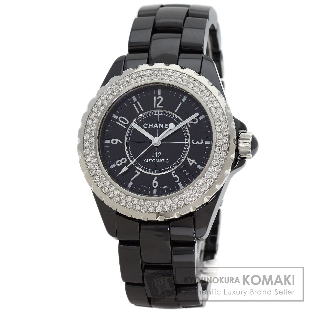シャネル H0950 J12 38mm 2重 ダイヤモンドベゼル 腕時計 中古 商品画像1