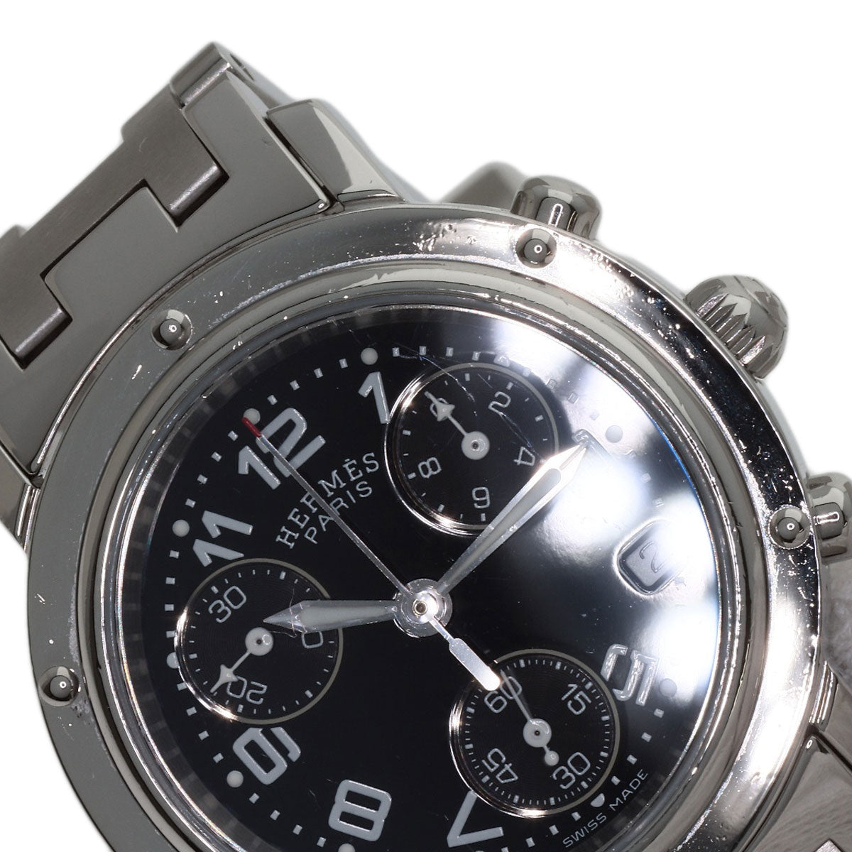 エルメス CL1.310 クリッパー クロノグラフ 腕時計 中古 商品画像15