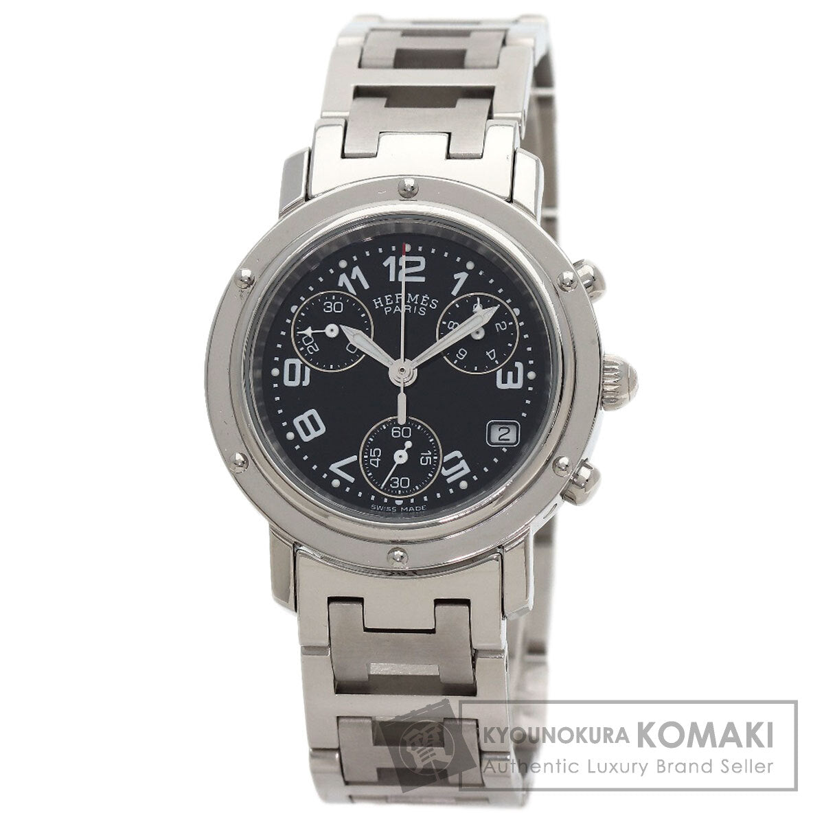 エルメス CL1.310 クリッパー クロノグラフ 腕時計 中古 商品画像1