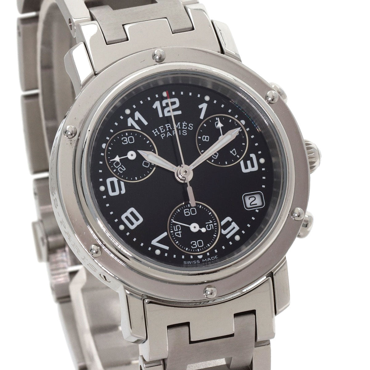 エルメス CL1.310 クリッパー クロノグラフ 腕時計 中古 商品画像5