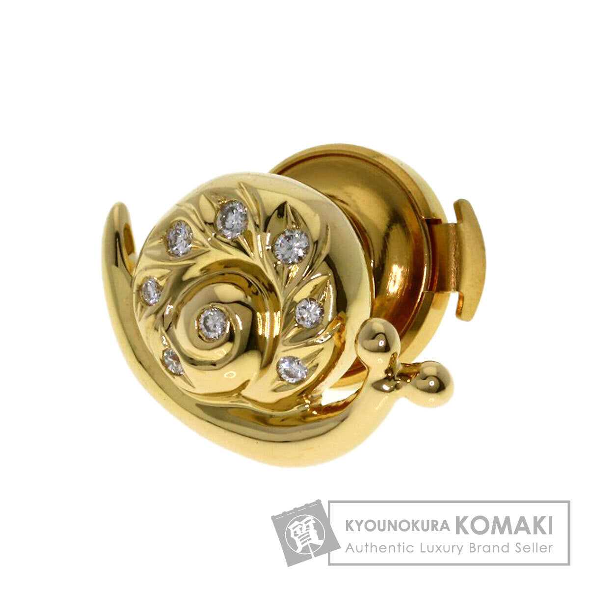 タサキ カタツムリモチーフ ダイヤモンド タイピン 中古 商品画像1