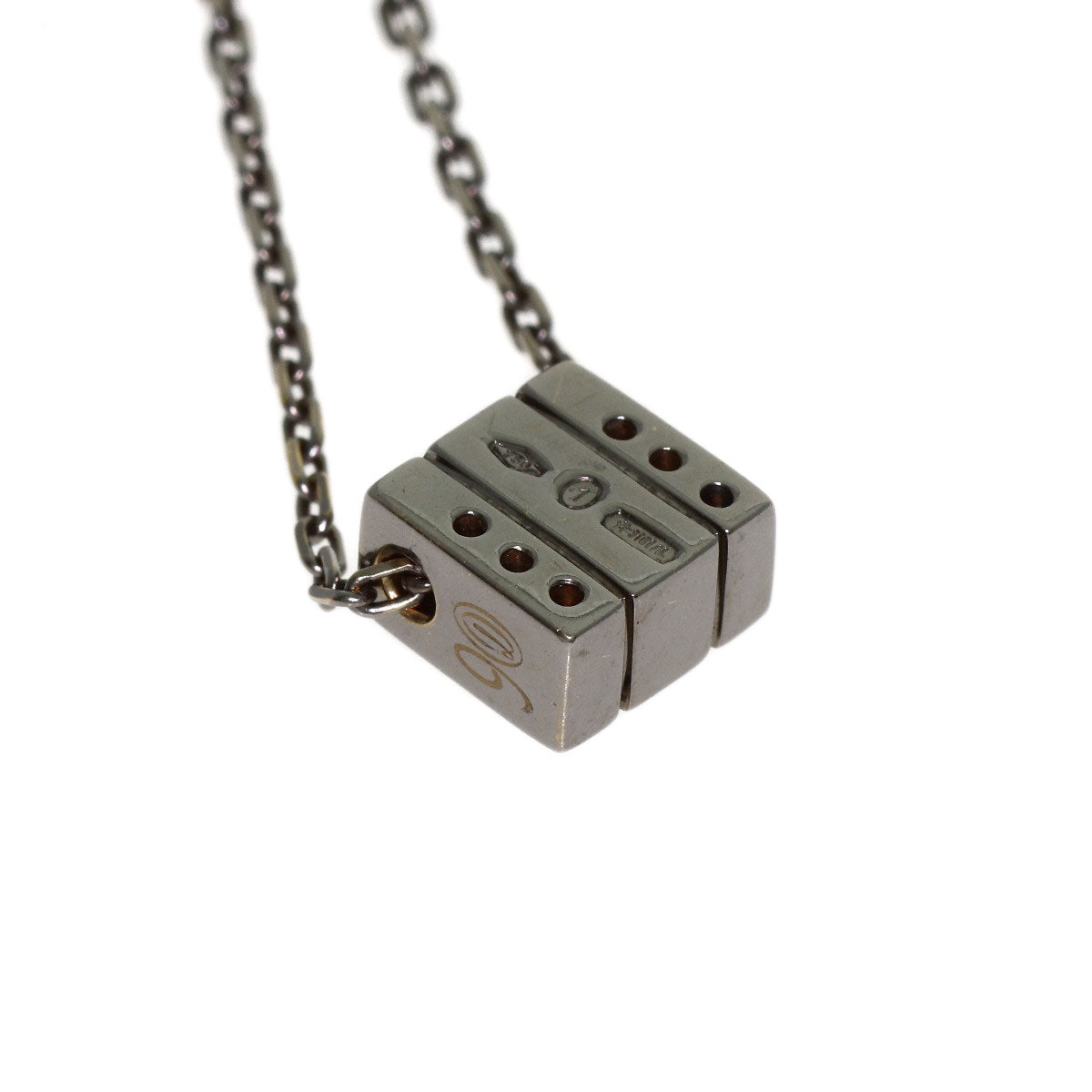 ダミアーニ ベルエポック スクエア ブラックブルニート ダイヤモンド ネックレス 中古 商品画像5