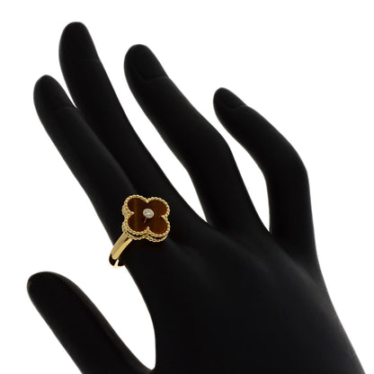 ヴァンクリーフ＆アーペル ヴィンテージ アルハンブラ タイガーズアイ #51 リング・指輪 中古 商品画像7