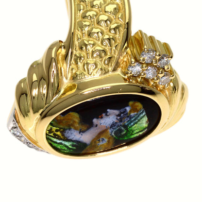 梶光夫 エマーユ ダイヤモンド リング・指輪 中古 商品画像8