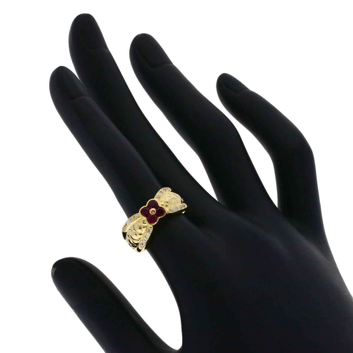 タサキ フラワーモチーフ ルビー ダイヤモンド リング・指輪 中古 商品画像8