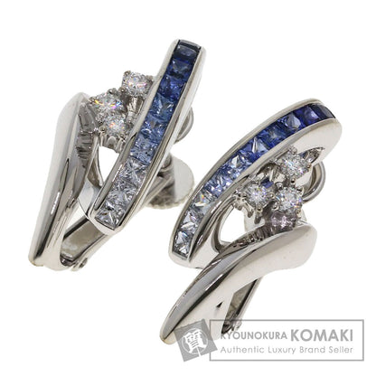 ジュネ サファイア ダイヤモンド イヤリング 中古 商品画像1