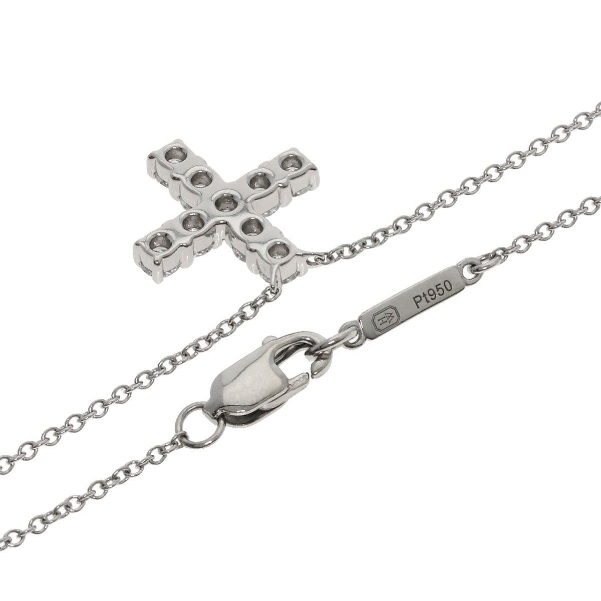 ハリーウィンストン ミニクロス ダイヤモンド ネックレス 中古 商品画像3