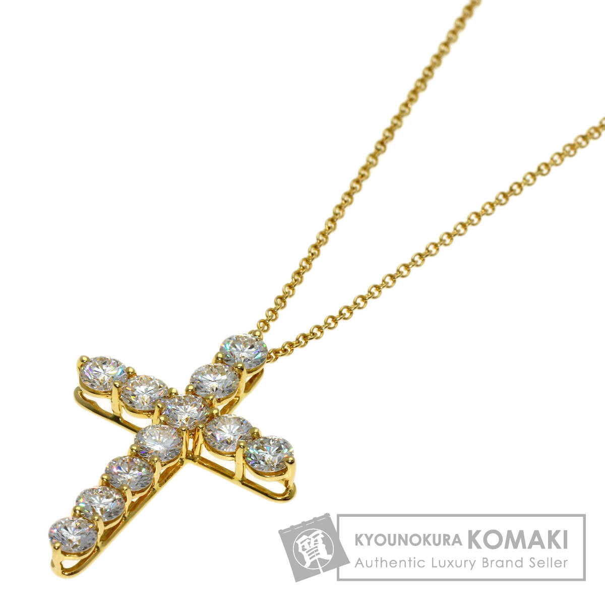 ティファニー ラージ クロス ダイヤモンド ネックレス 中古 商品画像1