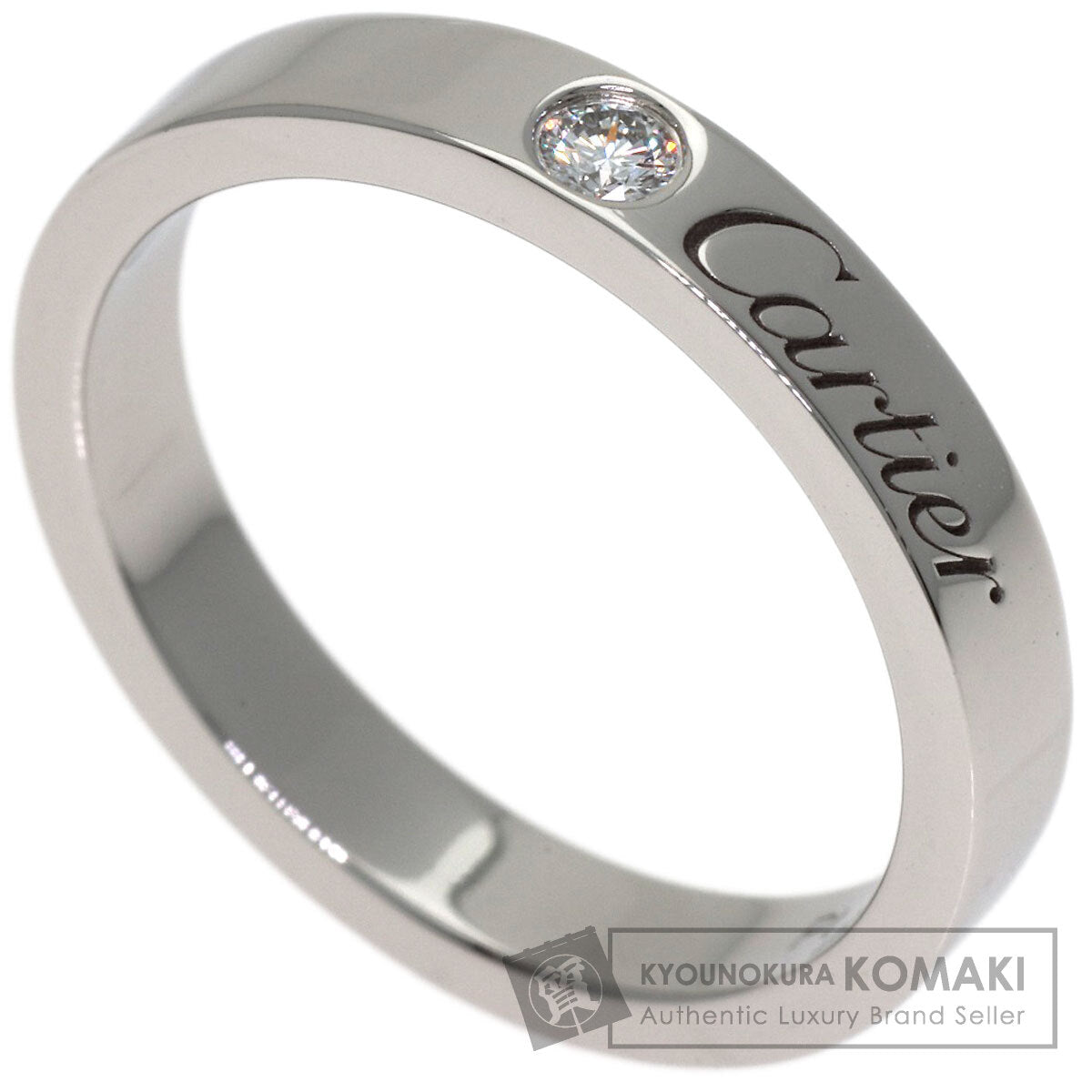 カルティエ エングレーブド 1P ダイヤモンド #48 リング・指輪 中古 商品画像1