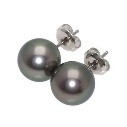 ミキモト ブラックパール 真珠 ピアス 中古 商品画像2