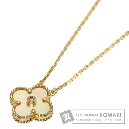 ヴァンクリーフ＆アーペル ヴィンテージ アルハンブラ イエローシェル ダイヤモンド ネックレス 中古 商品画像1