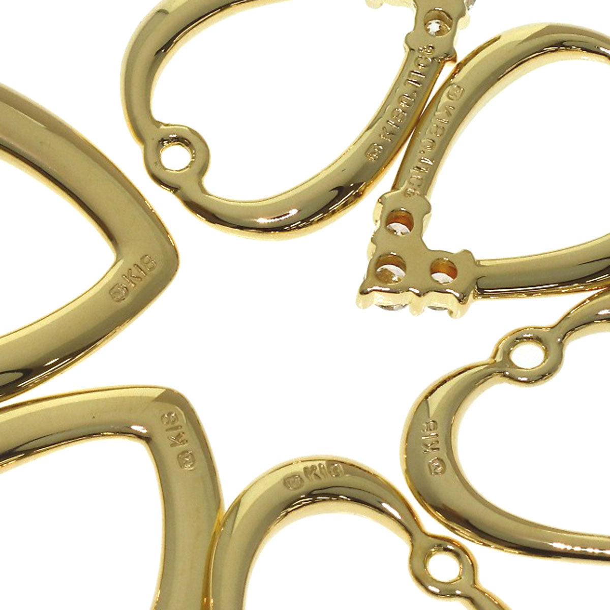 ミキモト パール 真珠 ダイヤモンド 付け替え TOP3セット イヤリング 中古 商品画像8