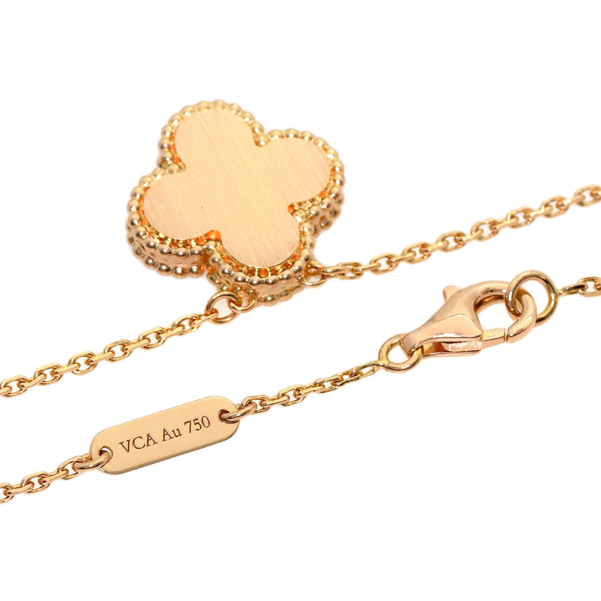 ヴァンクリーフ＆アーペル ヴィンテージ アルハンブラ シェル ダイヤモンド ネックレス 中古 商品画像3