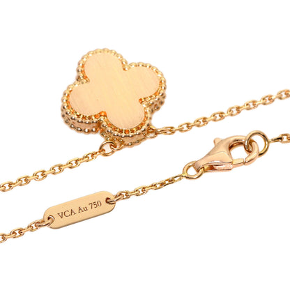 ヴァンクリーフ＆アーペル ヴィンテージ アルハンブラ シェル ダイヤモンド ネックレス 中古 商品画像3