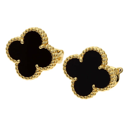 ヴァンクリーフ＆アーペル ヴィンテージ アルハンブラ オニキス ピアス 中古 商品画像2