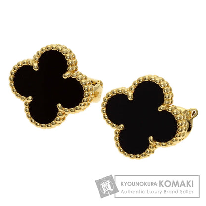 ヴァンクリーフ＆アーペル ヴィンテージ アルハンブラ オニキス ピアス 中古 商品画像1