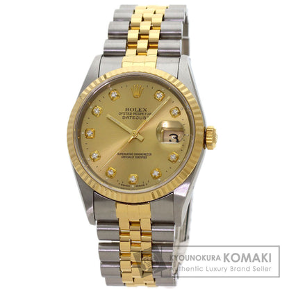 ロレックス 16233G デイトジャスト 10P ダイヤモンド 腕時計 中古 商品画像1