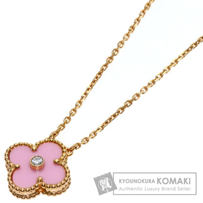 ヴァンクリーフ＆アーペル ヴィンテージ アルハンブラ ピンクセーブル ダイヤモンド ネックレス 中古 商品画像1