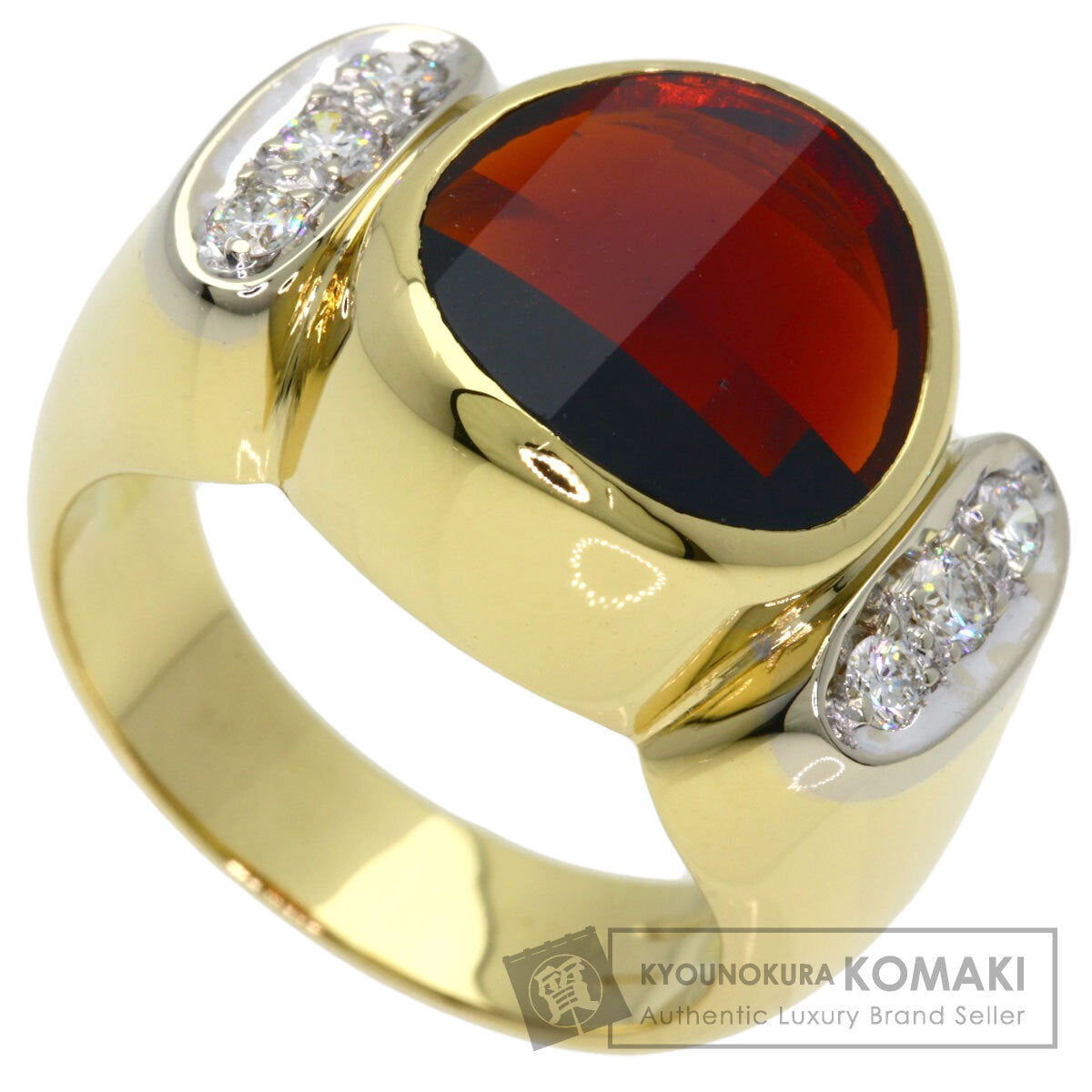 ポメラート ガーネット ダイヤモンド リング・指輪 中古 商品画像1