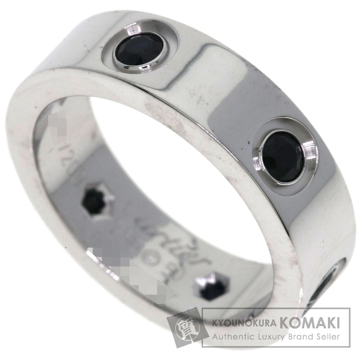 カルティエ ラブリング フル ブラックサファイア #50 リング・指輪 中古 商品画像1