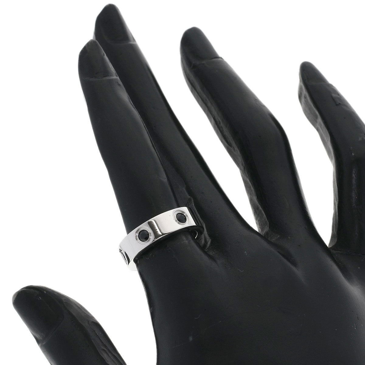 カルティエ ラブリング フル ブラックサファイア #50 リング・指輪 中古 商品画像6