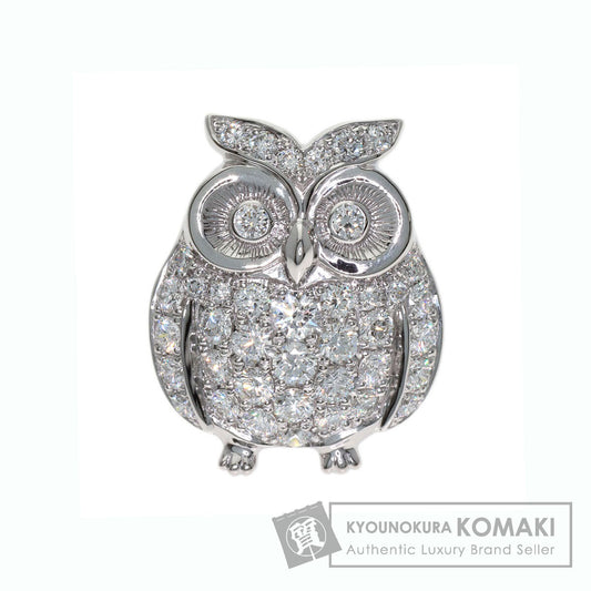 モニッケンダム フクロウ ピンブローチ　ダイヤモンド ブローチ 中古 商品画像1