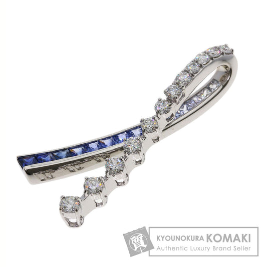 ジュネ サファイア ダイヤモンド ペンダントトップ 中古 商品画像1