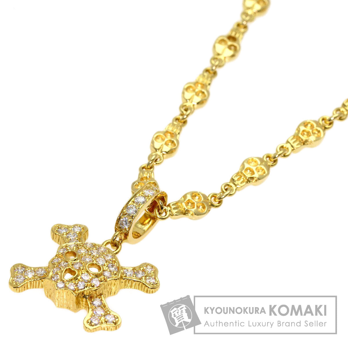 セレクトジュエリー スカルモチーフ ダイヤモンド ネックレス 中古 商品画像1