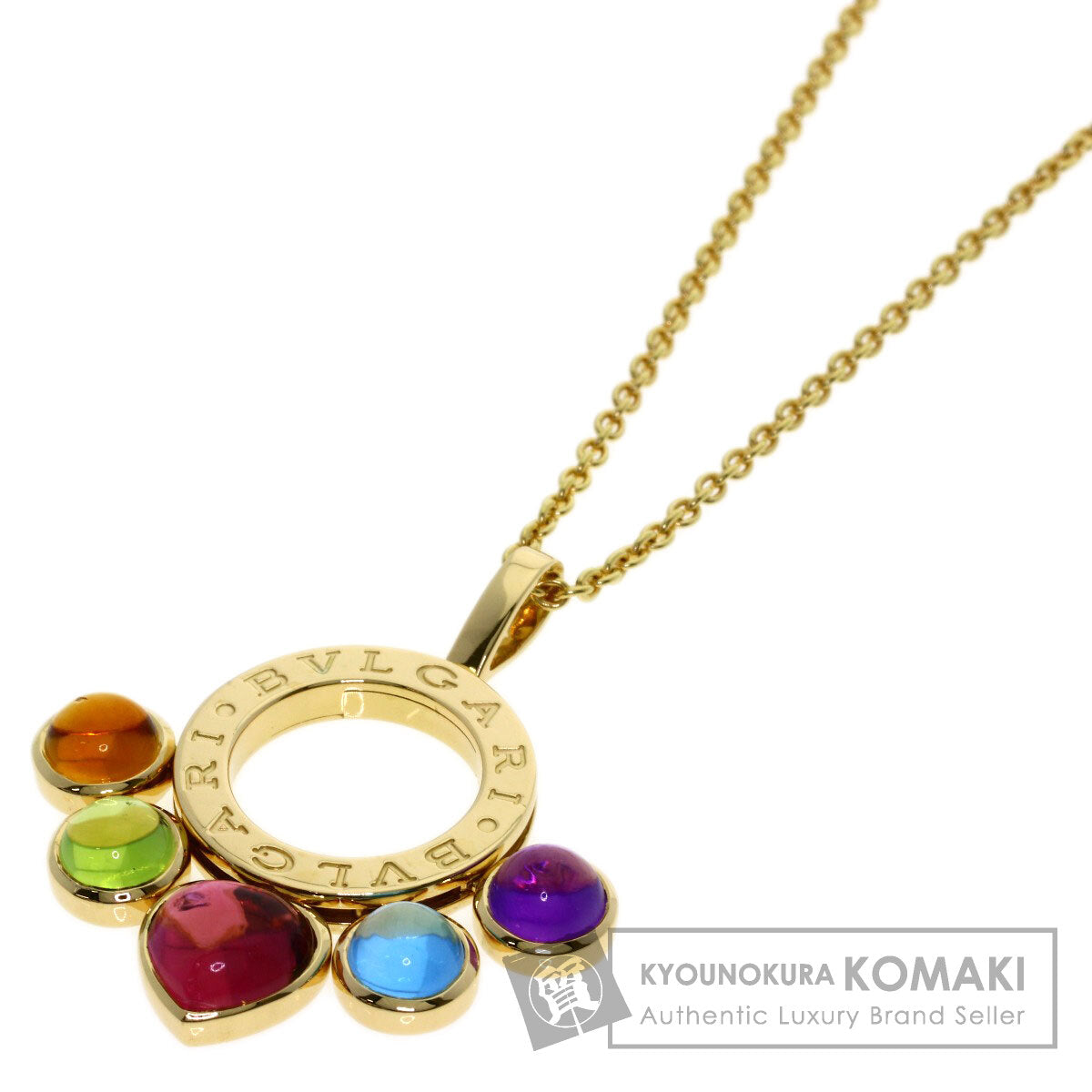 ブルガリ アレグラ マルチカラーストーン ネックレス 中古 商品画像1