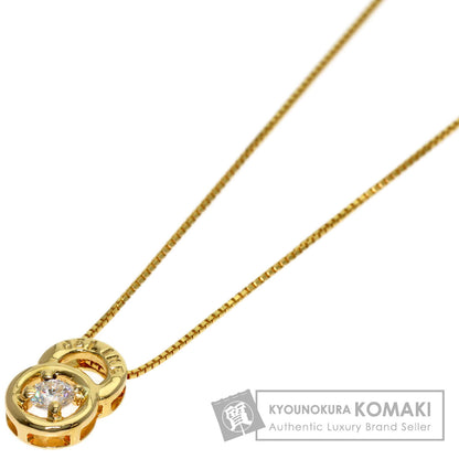 セリーヌ ダブルサークル ダイヤモンド ネックレス 中古 商品画像1