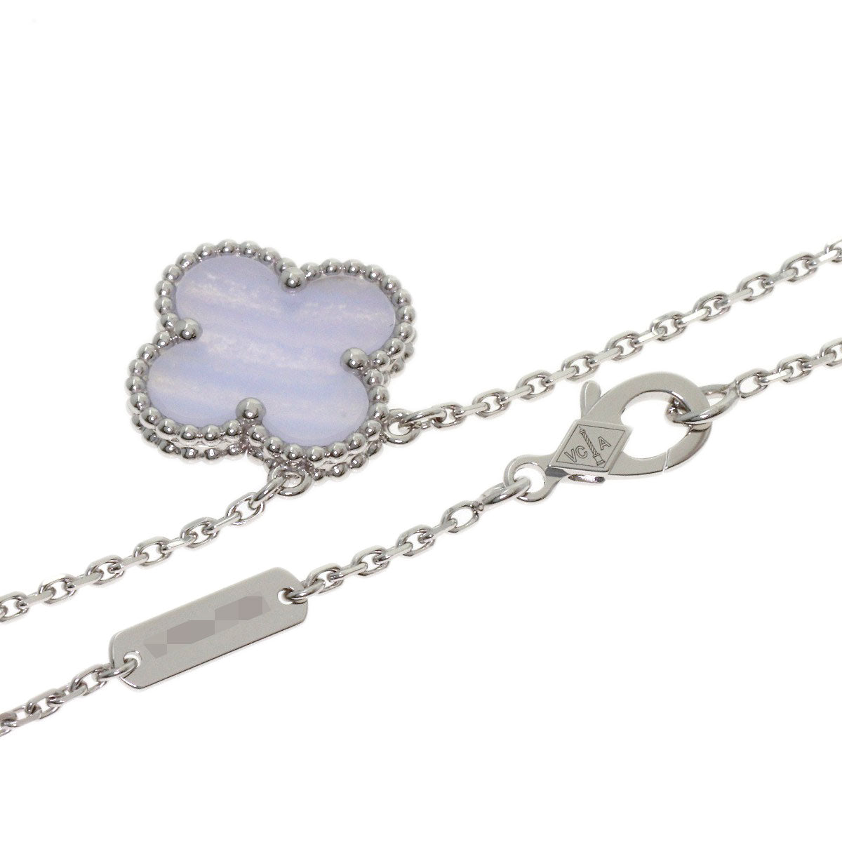 ヴァンクリーフ＆アーペル ヴィンテージ アルハンブラ カルセドニー ネックレス 中古 商品画像3