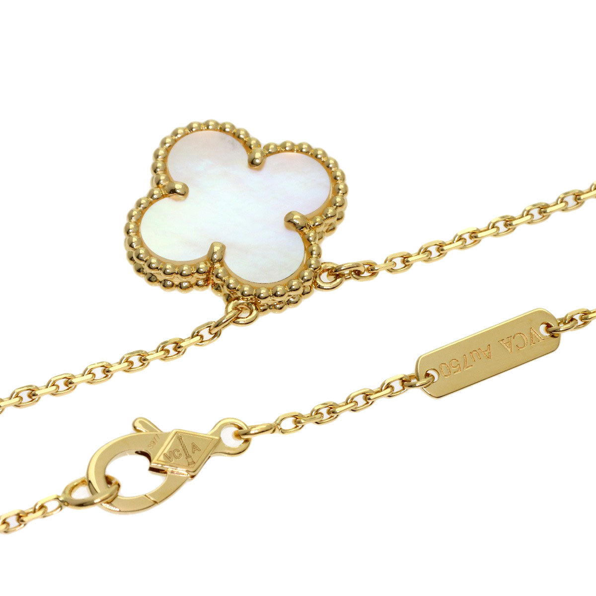 ヴァンクリーフ＆アーペル ヴィンテージ アルハンブラ シェル ネックレス 中古 商品画像3