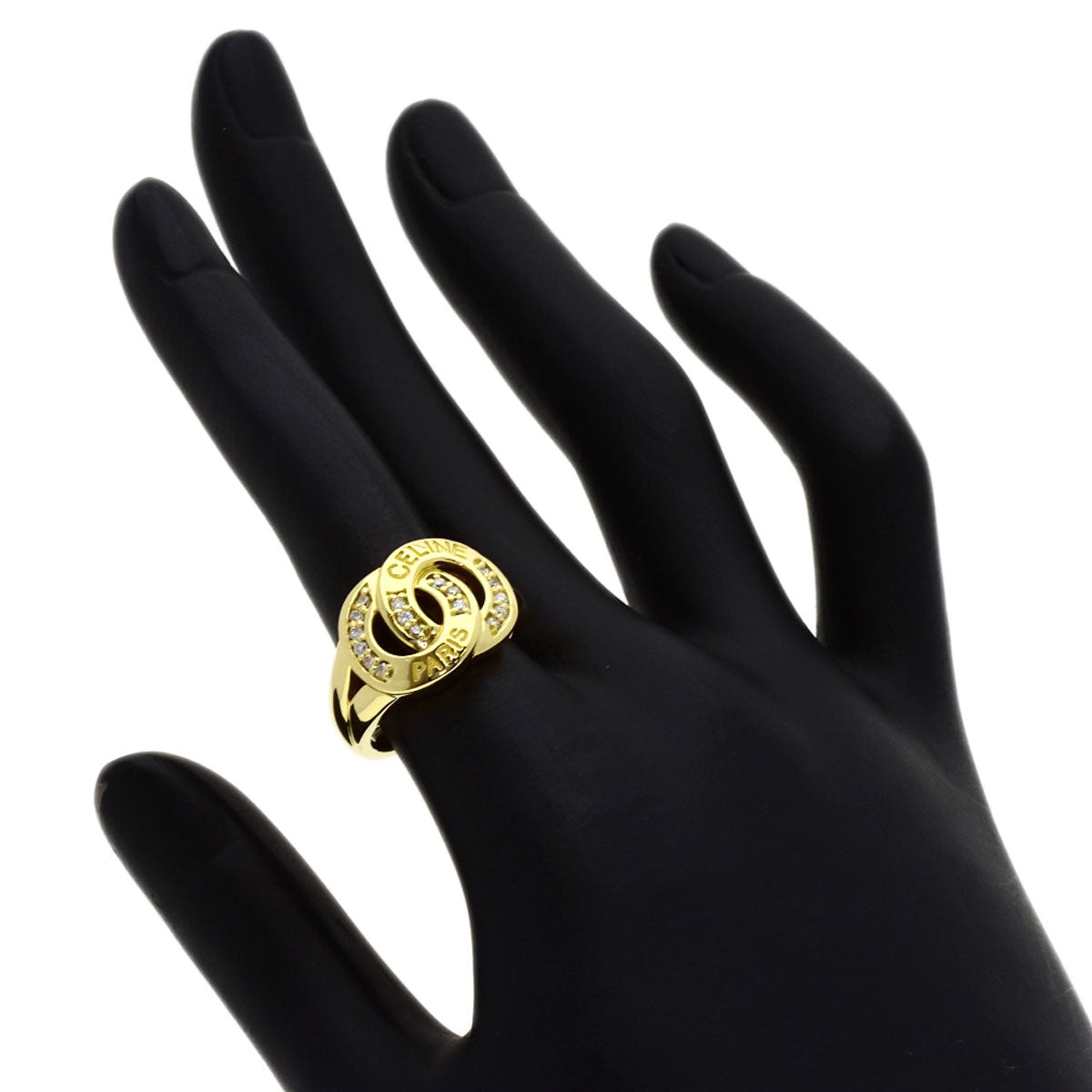 セリーヌ ダブルサークル ダイヤモンド リング・指輪 中古 商品画像8
