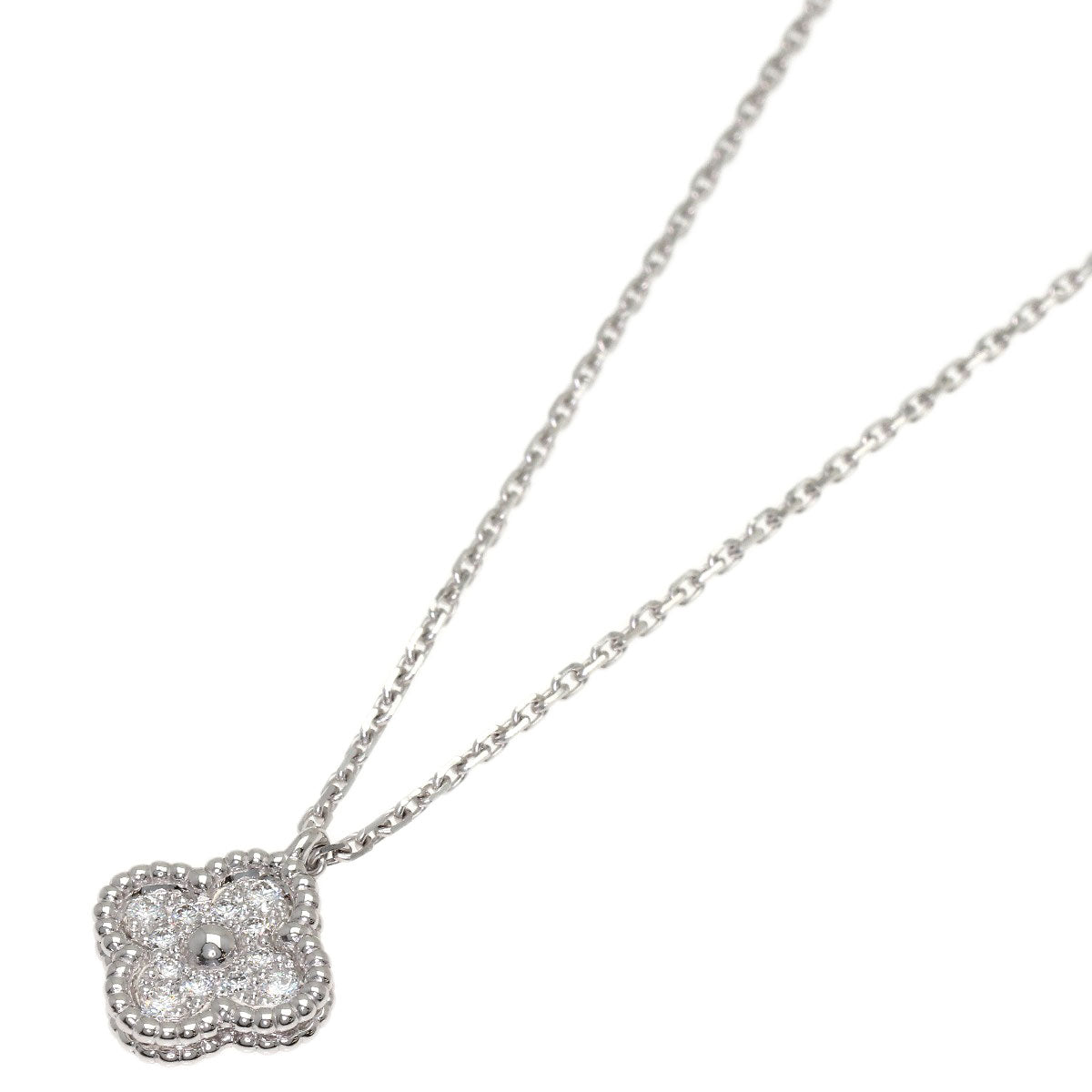 ヴァンクリーフ＆アーペル スウィート アルハンブラ ダイヤモンド ネックレス 中古 商品画像2