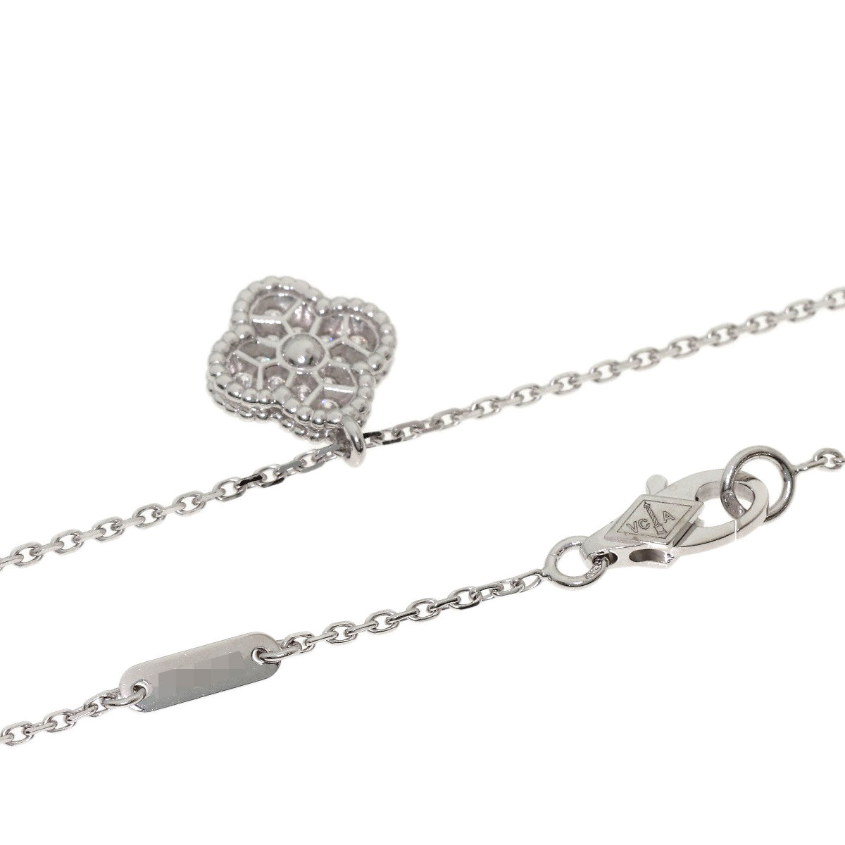 ヴァンクリーフ＆アーペル スウィート アルハンブラ ダイヤモンド ネックレス 中古 商品画像3