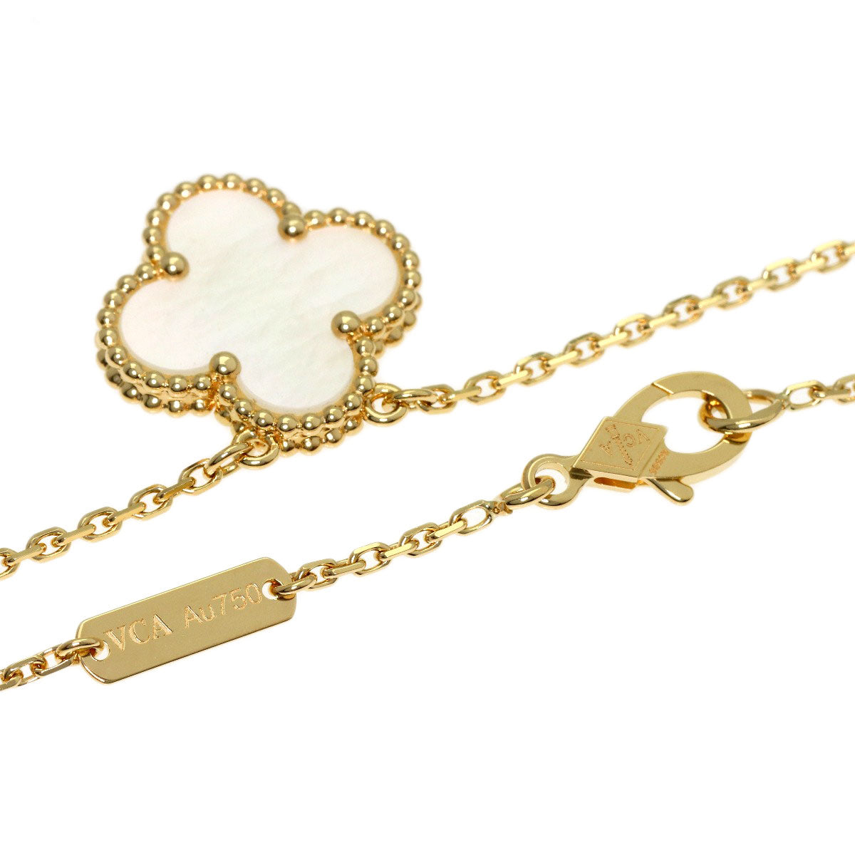 ヴァンクリーフ＆アーペル ヴィンテージ アルハンブラ シェル ネックレス 中古 商品画像3