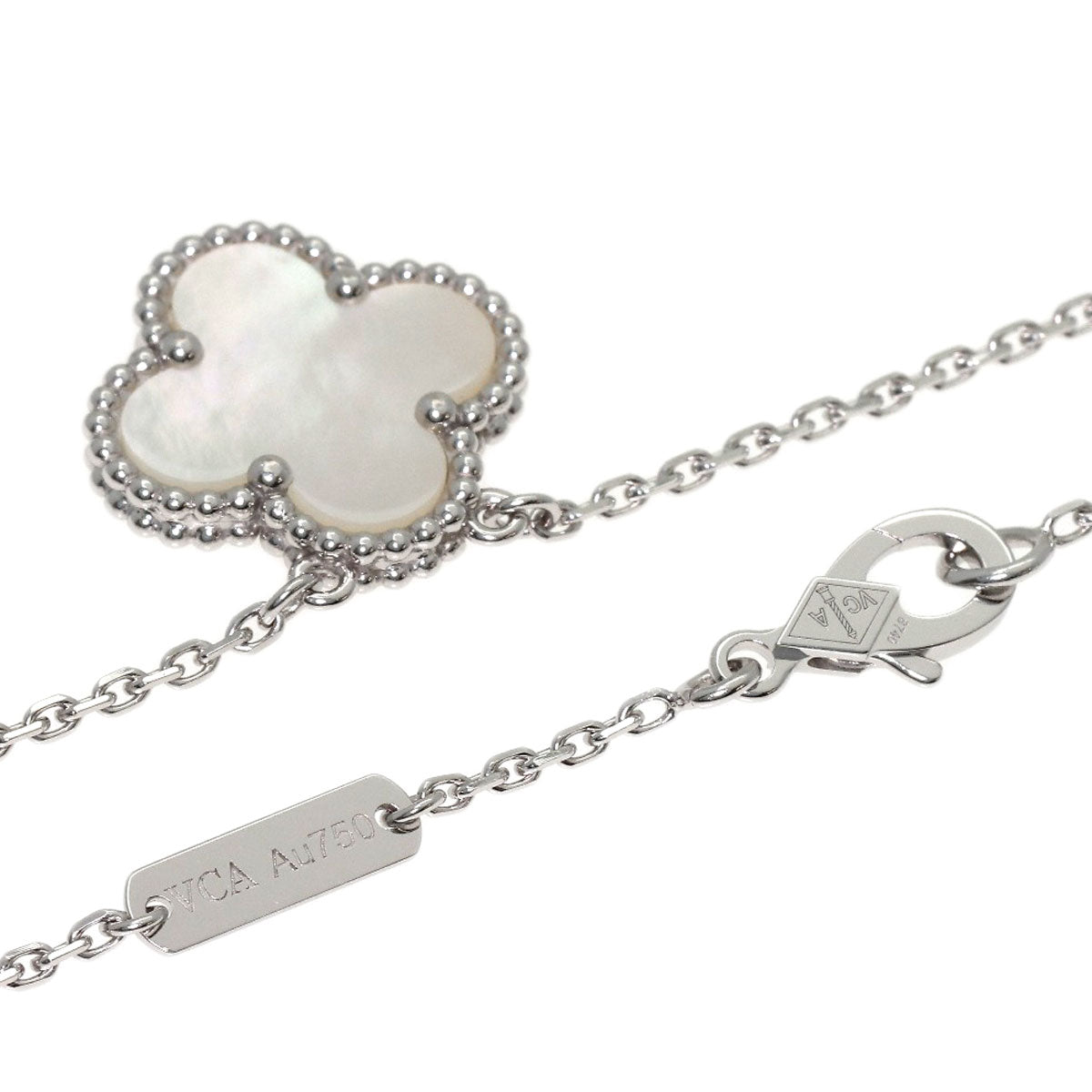 ヴァンクリーフ＆アーペル ヴィンテージ アルハンブラ シェル ネックレス 中古 商品画像3