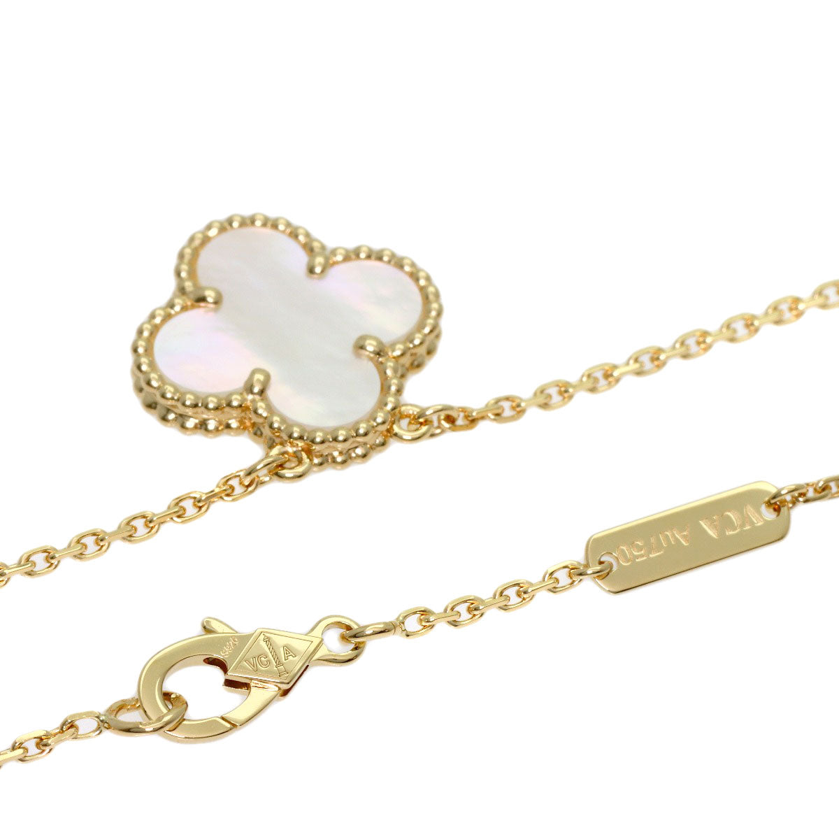 ヴァンクリーフ＆アーペル ヴィンテージ アルハンブラ シェル ネックレス 中古 商品画像3