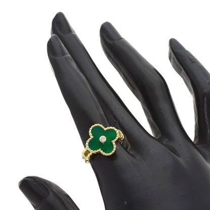 ヴァンクリーフ＆アーペル ヴィンテージ アルハンブラ カルセドニー ダイヤモンド リング・指輪 中古 商品画像8