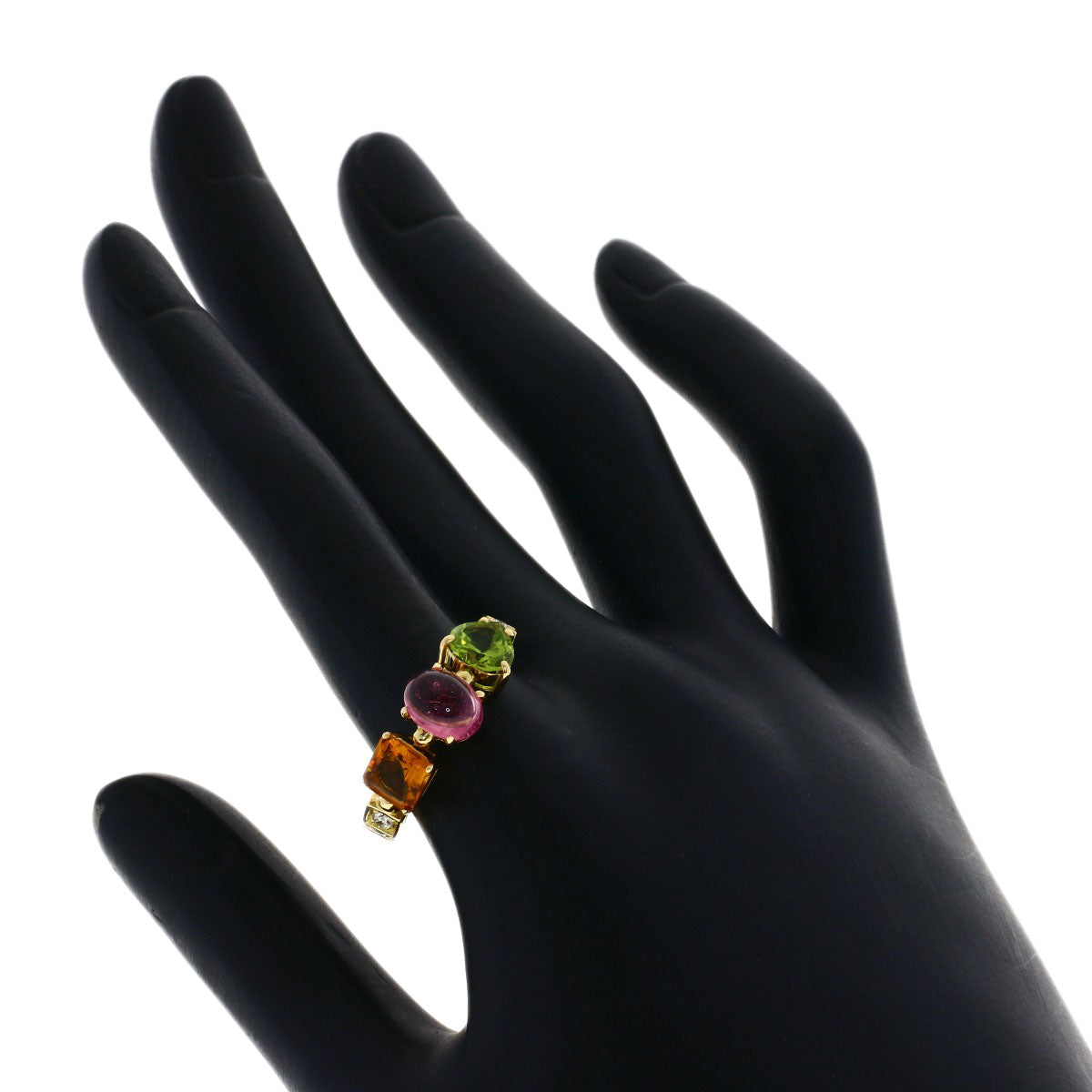 ブルガリ アレグラ ダイヤモンド ピンクトルマリン シトリン ペリドット リング・指輪 中古 商品画像8