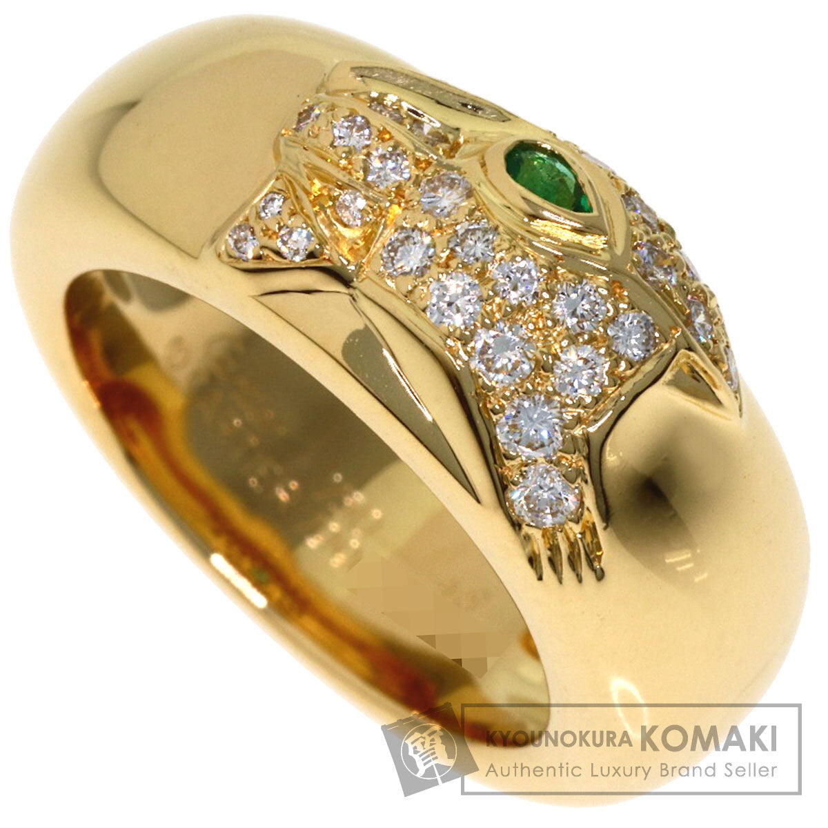 カルティエ パンテール 1925 ダイヤモンド エメラルド #48 リング・指輪 中古 商品画像1
