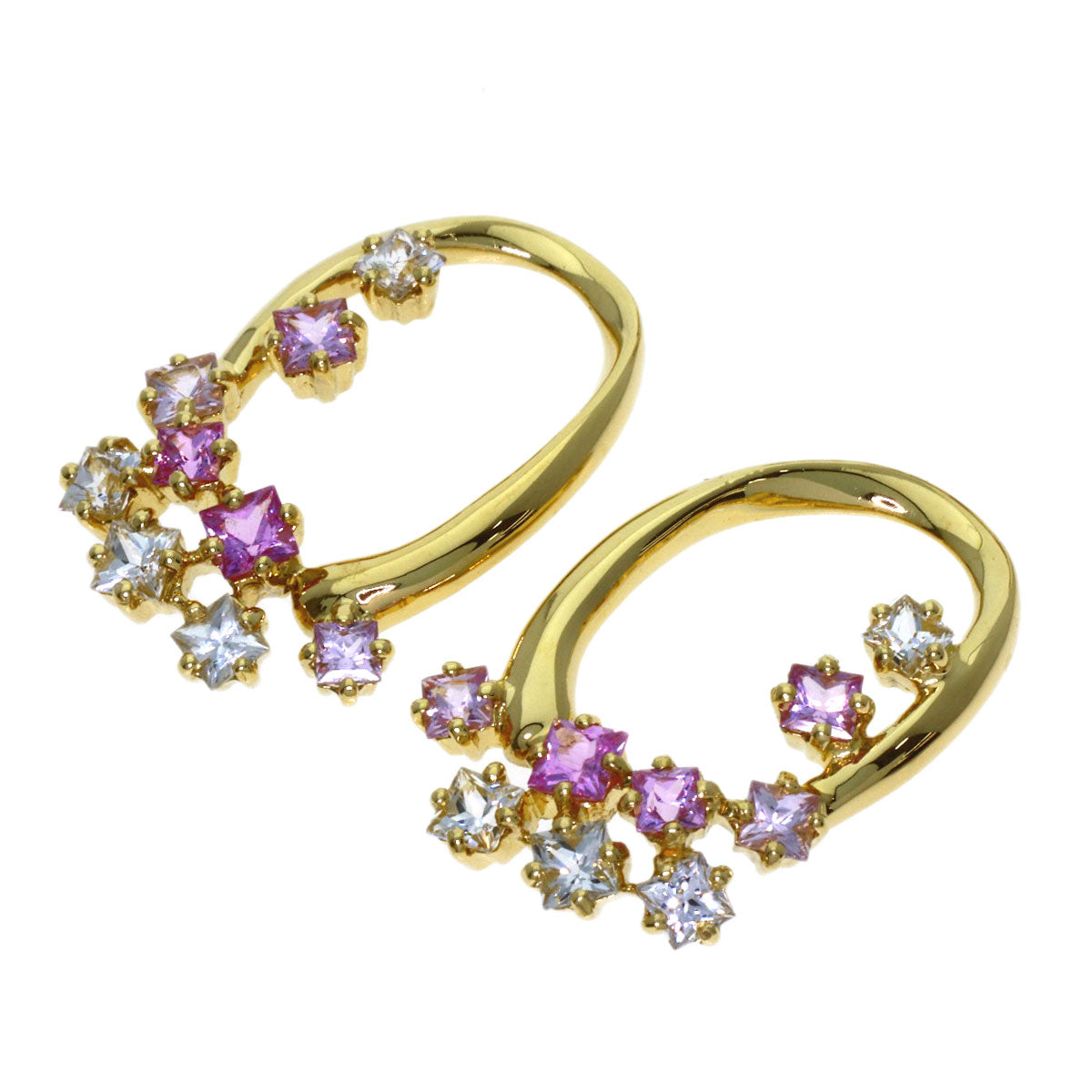 ジュネ サファイア 2WAY イヤリング 中古 商品画像6