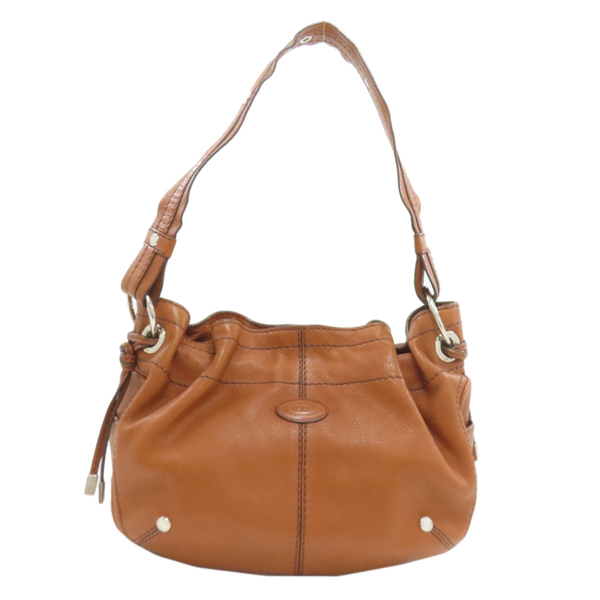 TODS トッズ ロゴ ショルダーバッグ レザー レディース 中古